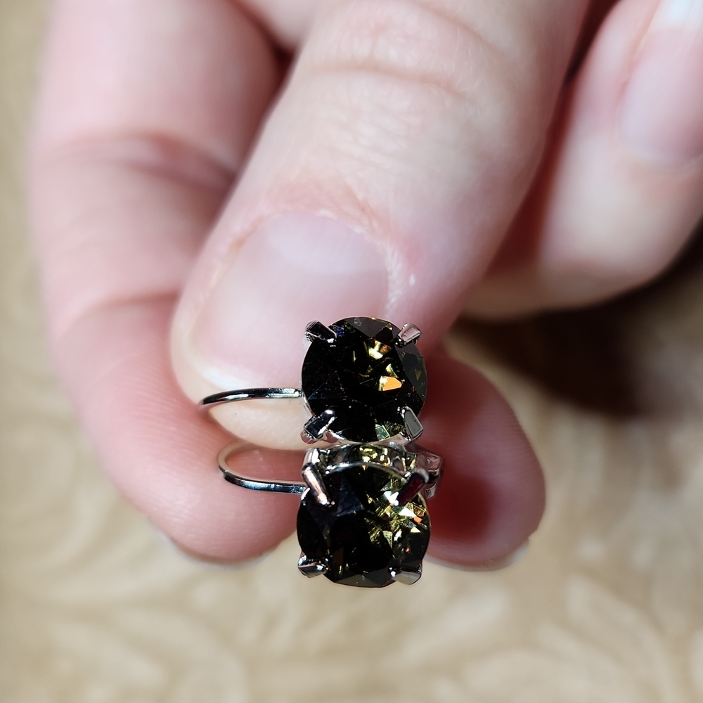 NEW! 8mm Swarovski crystal lever back earrings, handmade